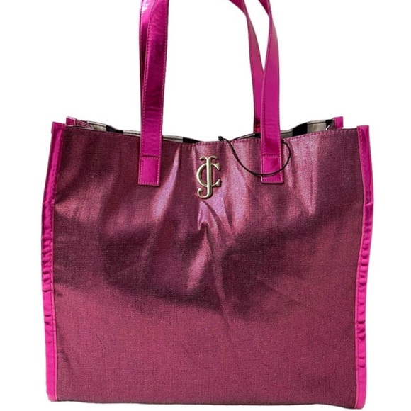 Juicy Couture Handbags - 🎉HP! ❤️ NWOT! Juicy Couture Hot Pink Metallic Tote